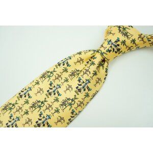 Church’s Pale Dandelion Yellow Corn Scarecrow 100% Silk Tie